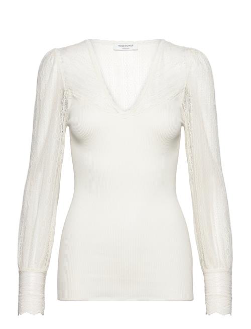 Rosemunde | Silk T-Shirt W/ Lace | XL