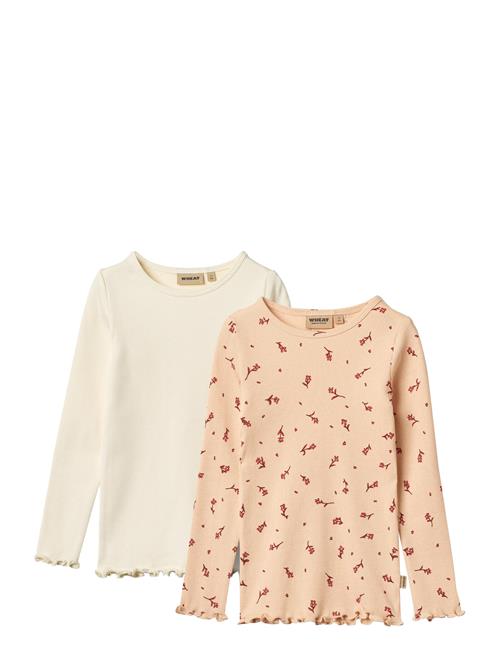 Wheat | 2 Rib T-Shirts L/S Ida | 140