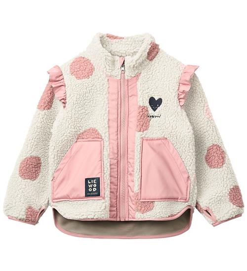 Liewood Fleecejakke - Teddy - Noam - Spot Dot Sandy/Rose Blush M