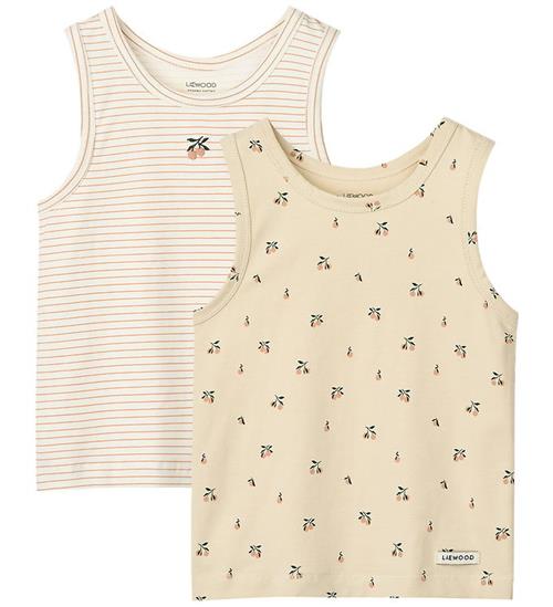 Liewood Tanktoppe - 2-pak - Faris - Mini Peach Sea Shell/Stripe