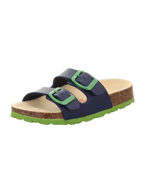 SUPERFIT Åbne sko  navy / lysegrøn