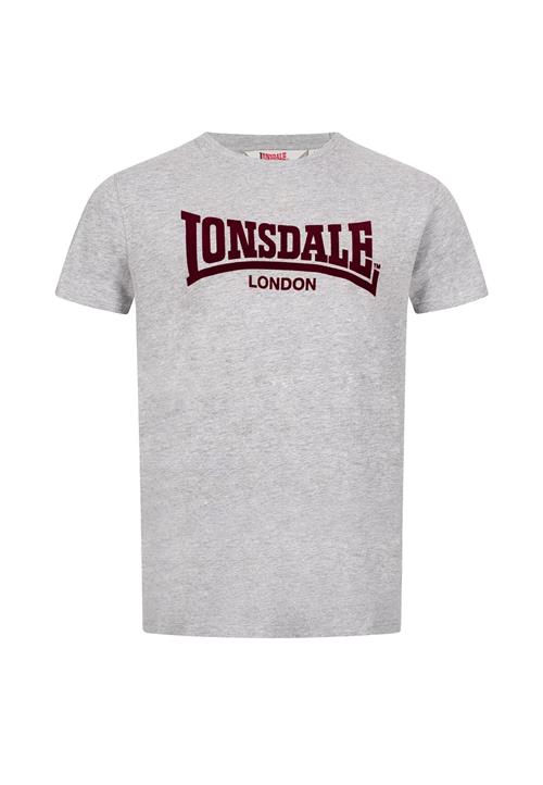 LONSDALE Bluser & t-shirts 'London'  grå-meleret / mørkerød