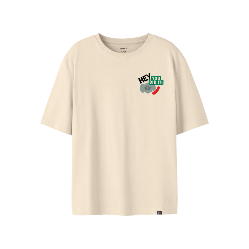 NAME IT T-shirt Knaso Antique White