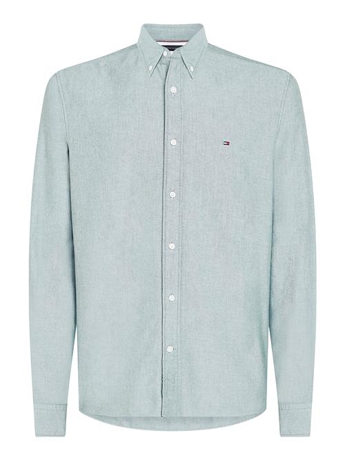 TOMMY HILFIGER Skjorte 'Regular Fit Flag Embroidery'  pastelgrøn