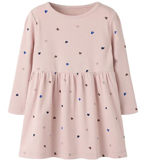 Name It Kjole - Rib - Noos - NmfNutti - Burnished Lilac/Hearts