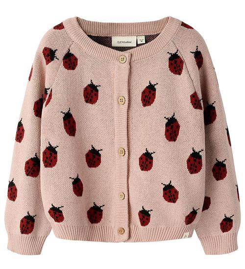 Lil Atelier Cardigan - Strik - NmfLulio - Misty Rose m. Mariehøn