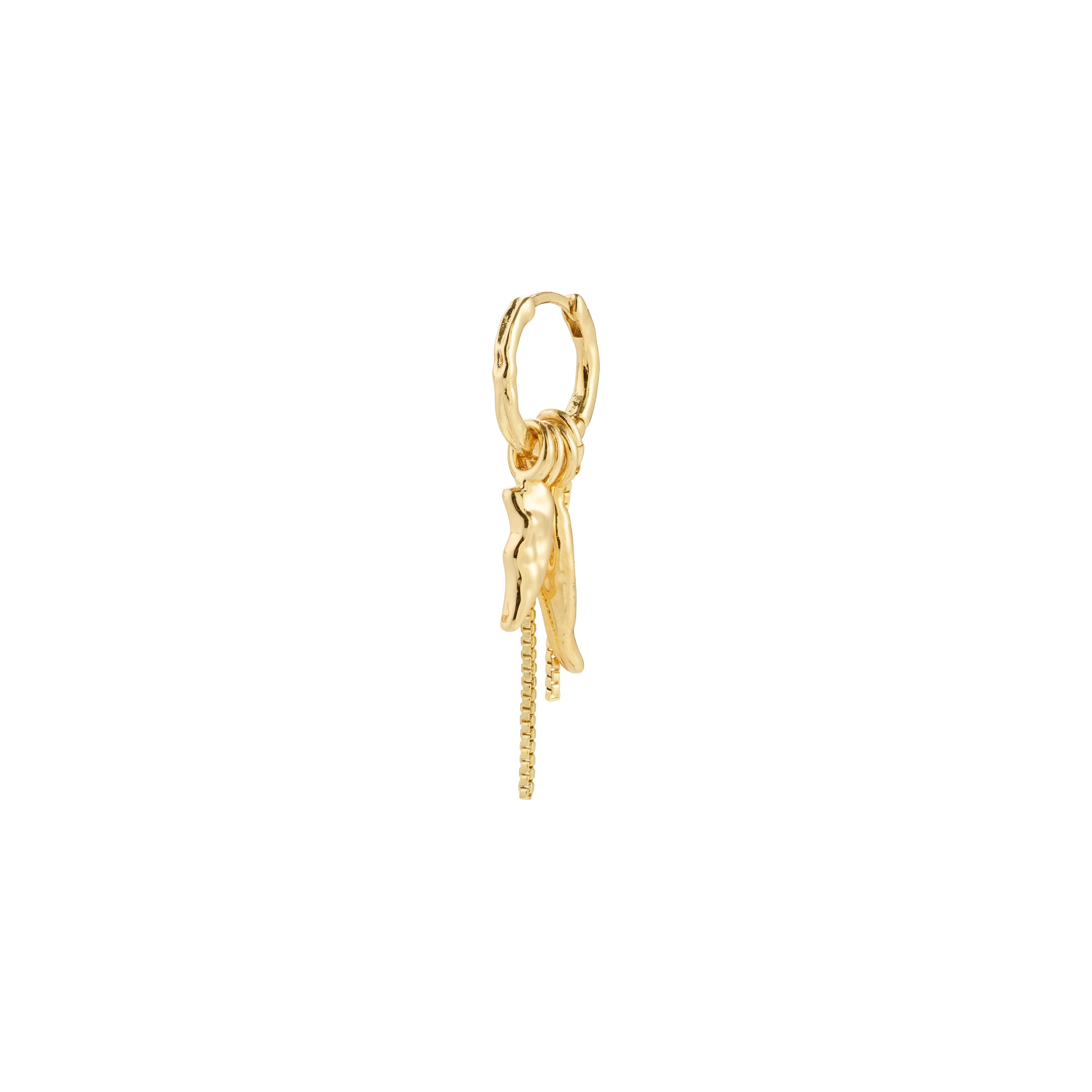 Pilgrim STERLING single ørering guldbelagt