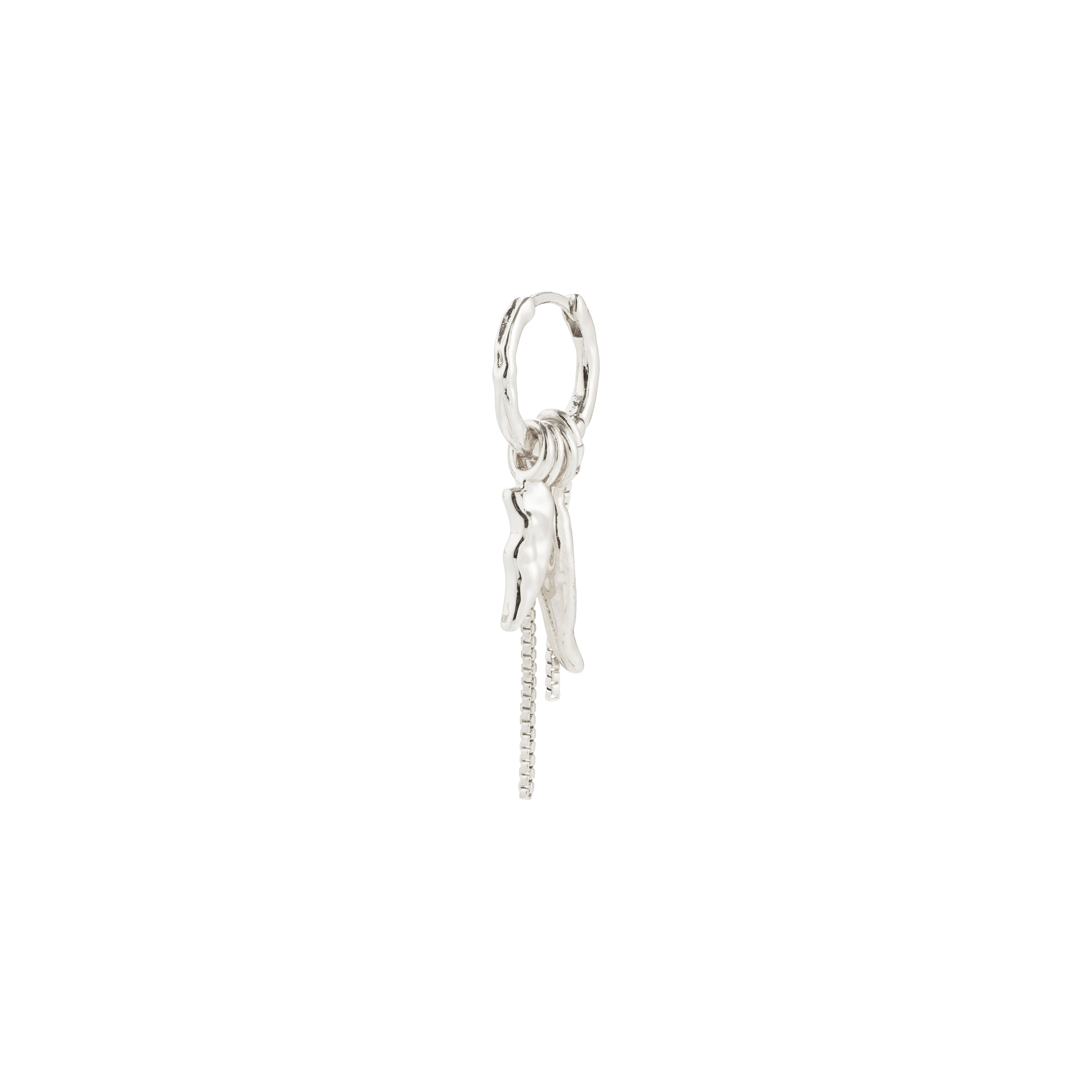 Pilgrim STERLING single ørering sølvbelagt