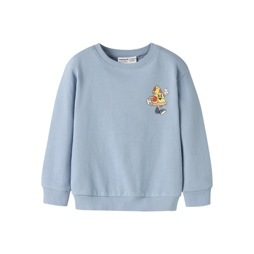 NAME IT Sweatshirt Vasha Ashley Blue Pizza
