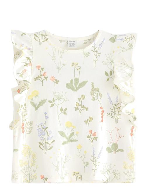 Lindex | Top Ss Flounces Aop | 98