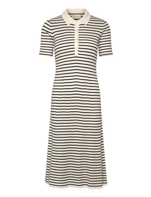 Gant | Rib Knit Striped Rugger Ss Dress | XL/XXL
