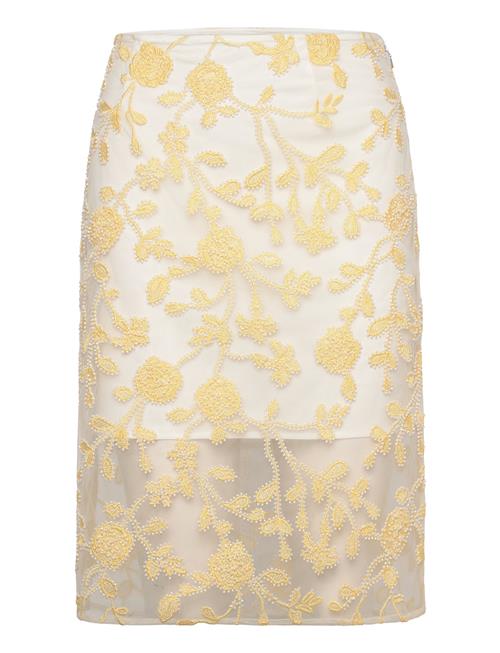 ROTATE | Flower Beads Pencil Skirt | 42