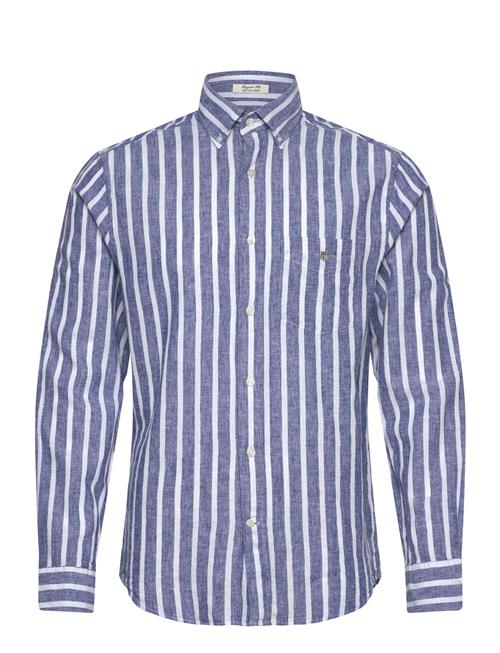 Gant | Reg Cotton/Linen Striped Shirt | XXXL