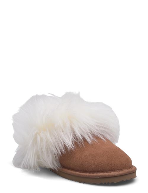 Rosemunde | Rhevelyn Leather Long Hair Slippers | 42