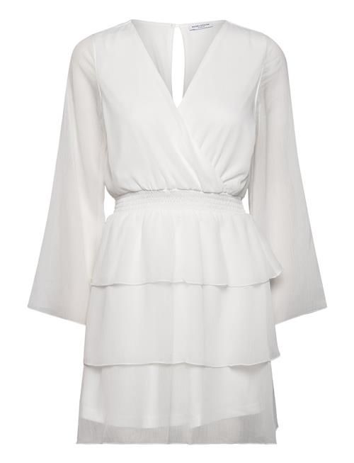 Bubbleroom | Frill L/S Chiffon Dress | 38