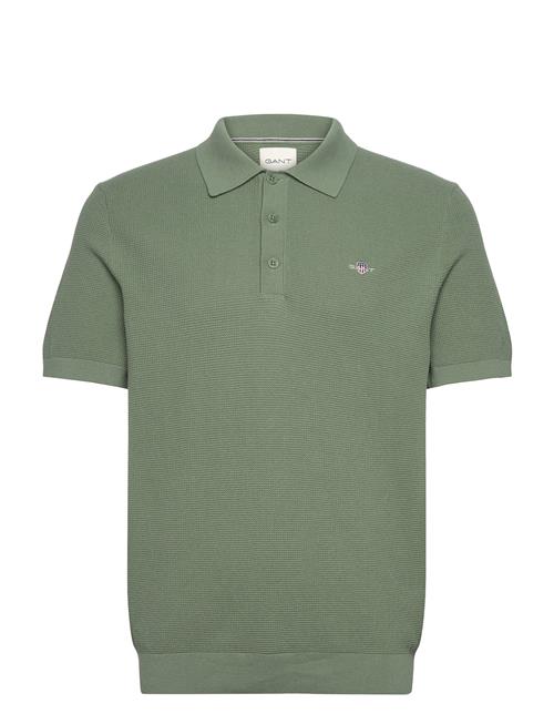 Gant | Micro Textured Cotton Ss Polo | XXL
