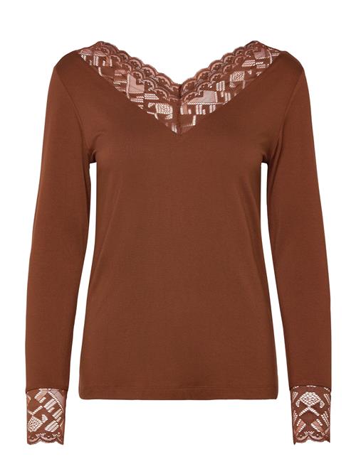 Cream | Crtrulla Ls Lace T-Shirt | M