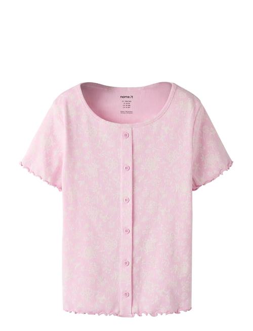 name it | Nkfvemia Aop Ss Slim Top | 122-128