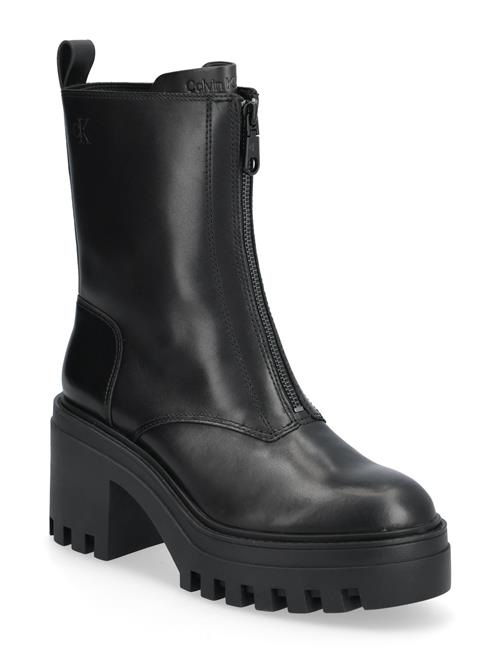 Calvin Klein | Chunky Heeled Zip Boot Lth | 40 x 40