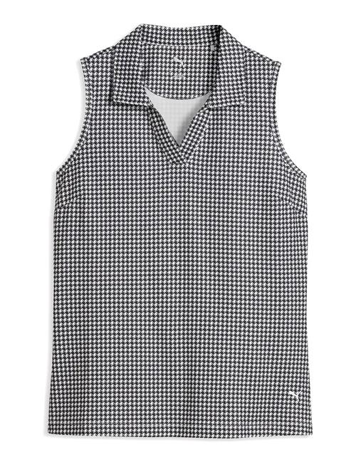 PUMA Golf | W Cloudspun Mono Check Sl Polo | L