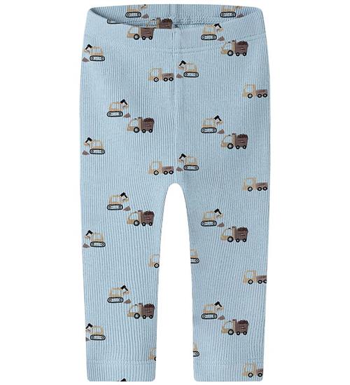 Name It Leggings - NbmKontor - Rib - Ashley Blue