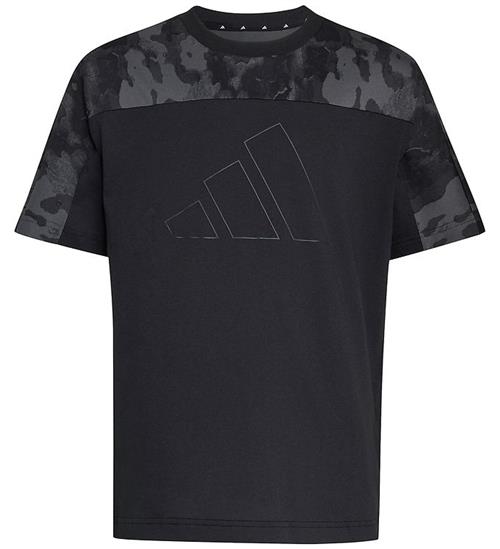 adidas Performance T-shirt - J Camo - Black/Carbin