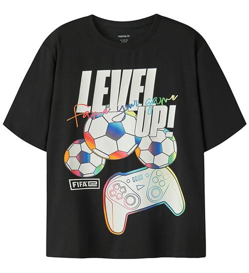 Name It T-shirt - NkmJump - Flfa - Black