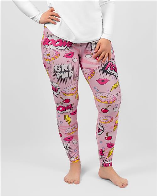 Signature Pink Comics Leggings