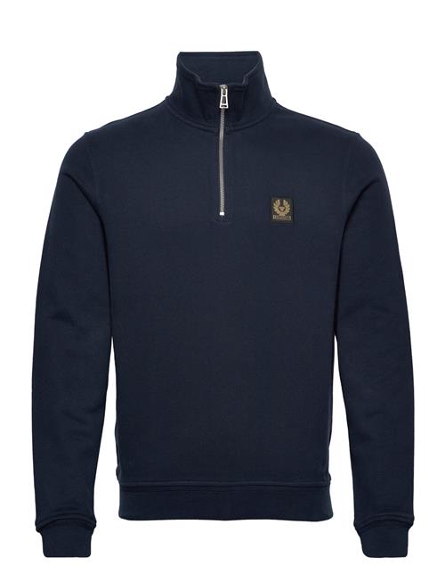 Belstaff | Belstaff Quarter Zip Sweatshirt Dark Ink | S