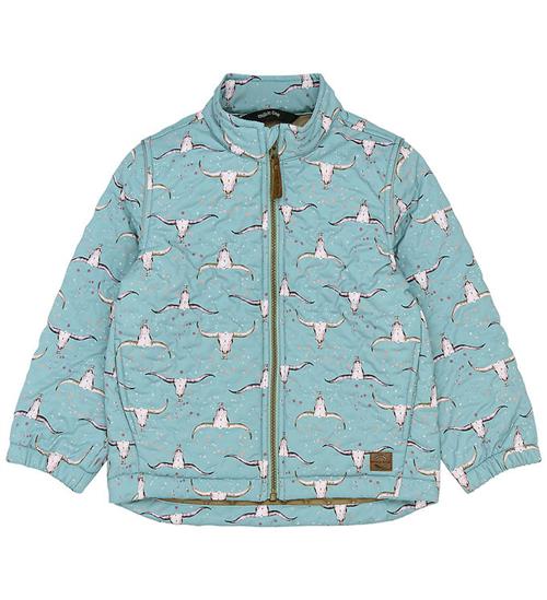 Mikk-Line Termojakke - AOP - Stone Blue