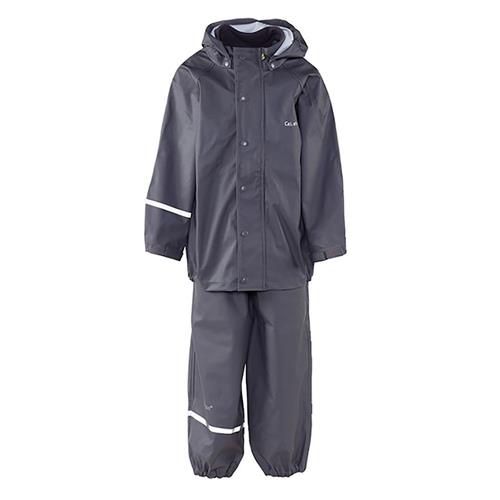 Celavi Basic Regntøjssæt Grey  100 cm  Grå  100 cm  Drenge, Piger