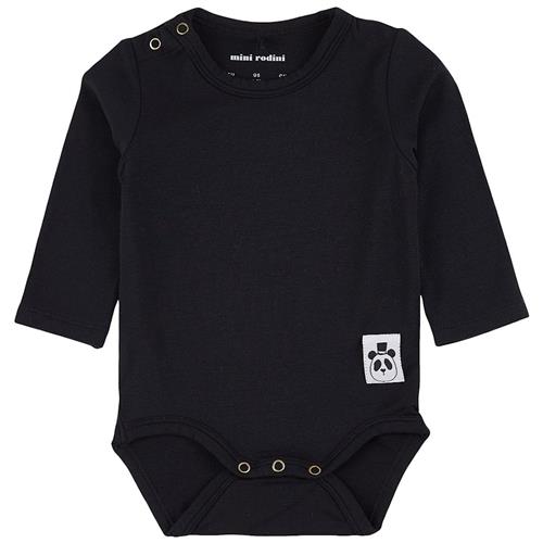Mini Rodini Babybody Sort Black-68/74 cm  Sort  68/74 cm  Drenge, Piger