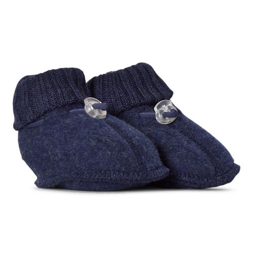 Joha Tøffeler Marineblå melangee Dark Blue-80 cm Uld Blå  80 cm  Drenge, Piger