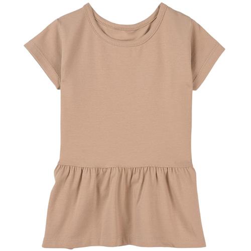 A Happy Brand T-shirt Med Volant Sand 110/116 cm  Beige  110/116 cm  Drenge, Piger