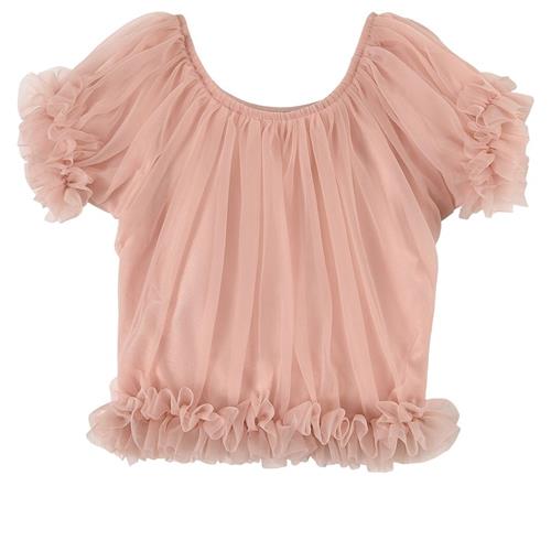 DOLLY by Le Petit Tom Frilly Princess Top Ballet Pink 4-6 Y  Lyserød  4-6 år  Piger
