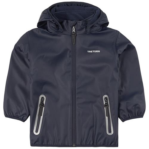 Tretorn Aktiv Fleece Foret Regnjakke Navyblå 98/104 cm  Marineblå  98/104 cm  Drenge, Piger