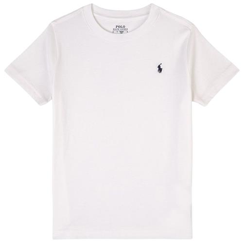 Ralph Lauren Crewneck Tee I Bomuldsjersey White 6-7 Years  Hvid  6-7 år  Drenge