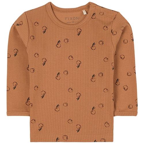 Fixoni Apple T-shirt Ocher 62 cm  Brun  62 cm  Drenge, Piger