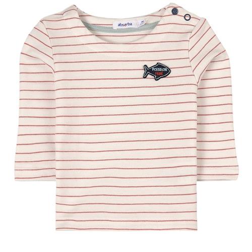 Absorba T-Shirt Hvid 6 Months  Rød  6 måneder  Drenge