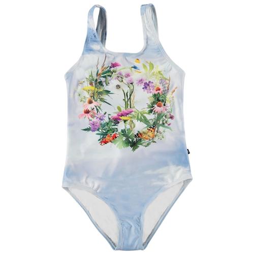 Molo Nika Badedragt Flower Peace 104cm  Blå  104 cm  Piger