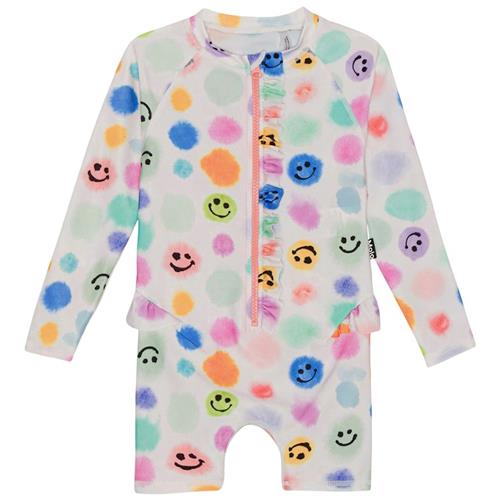 Molo Nigella UV-dragt Painted Dots 98/104 cm  Creme  98/104 cm  Piger
