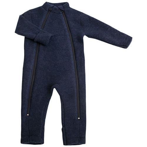 Joha Body I Uld Mørkeblå Melange Dark Blue-90 cm Uld Marineblå  90 cm  Drenge, Piger