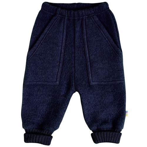 Joha Uldbukser Marineblå Melange Dark Blue-70 cm Uld Blå  70 cm  Drenge, Piger