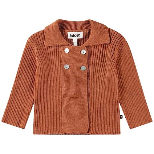 Molo Gael Cardigan Brown Sugar 98 cm  Brun  98 cm  Drenge, Piger