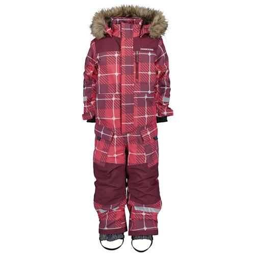 Didriksons Polarbjørnen Winter Coveralls i Rusty Wine 110 cm  Rød  110 cm  Drenge, Piger