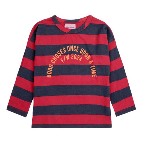 Bobo Choses B.C Stribet Langærmet T-shirt Orange 4-5 Y  Rød  4-5 år  Drenge, Piger