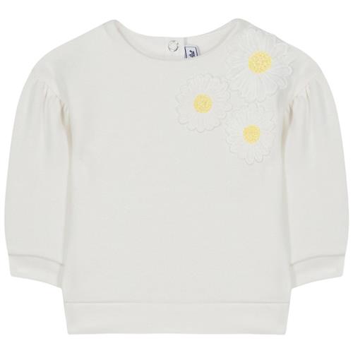 Tartine et Chocolat Broderet Baby Sweatshirt Blå 1 Y  Hvid  1 år  Piger