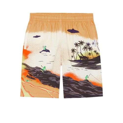 Molo GOTS Adi Shorts Alien Tourists 98 cm  Orange.  98 cm  Drenge