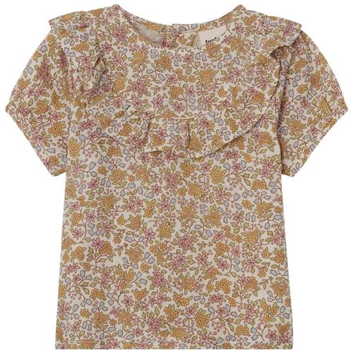 Buddy & Hope GOTS Greta Blomstret Bluse Wildflowers 74/80 cm  Creme  74/80 cm  Piger