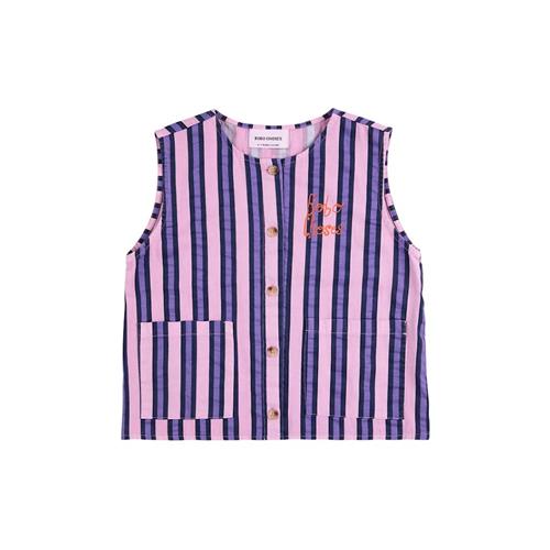 Bobo Choses Stribet Vest Lyserød 4-5 Y  Lyserød  4-5 år  Piger